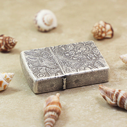 Zippo Vintage Argent 'Space Ruins' Intricate Carve - DS122
