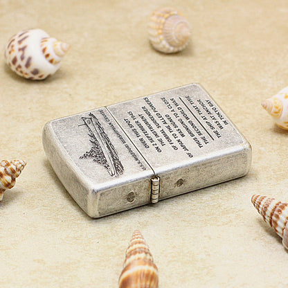 Zippo Vintage Argent USS Missouri Battleship - 205-DS94