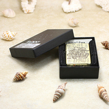 Zippo Heavy-duty Vintage Bronze '3D Hundred Blessings' - CC36