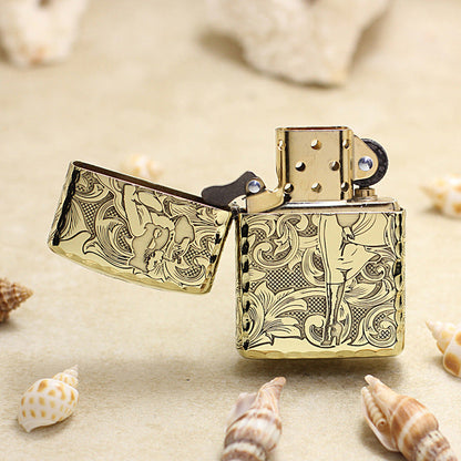 Zippo Heavy-duty Vintage Bronze 'Baroque Lady' - CC21