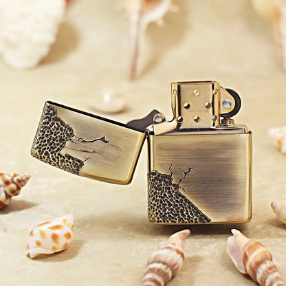 Zippo Heavy-duty Vintage Bronze 'Battle Scarred' - CC12