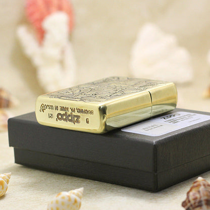 Zippo Heavy-duty Vintage Bronze 'Dark Libra Zodiac' - C33 - CC33