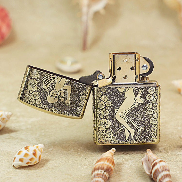 Zippo Heavy-duty Vintage Bronze 'Eternal Embrace' - CC23