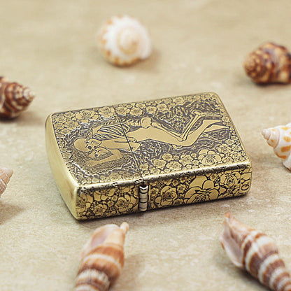 Zippo Heavy-duty Vintage Bronze 'Eternal Embrace' - CC23