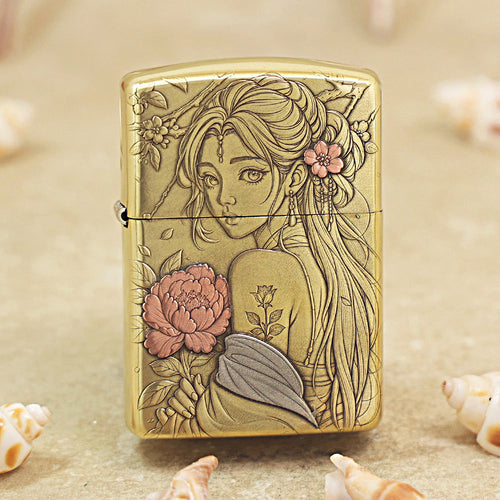 Zippo Heavy-duty Vintage Bronze 'Flower Fairy' - CC17