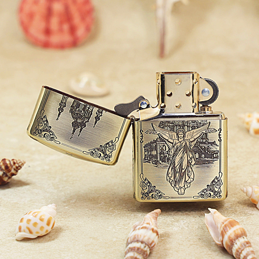 Zippo Heavy-duty Vintage Bronze 'Guardian Angel' - CC08