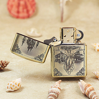 Zippo Heavy-duty Vintage Bronze 'Guardian Angel' - CC08