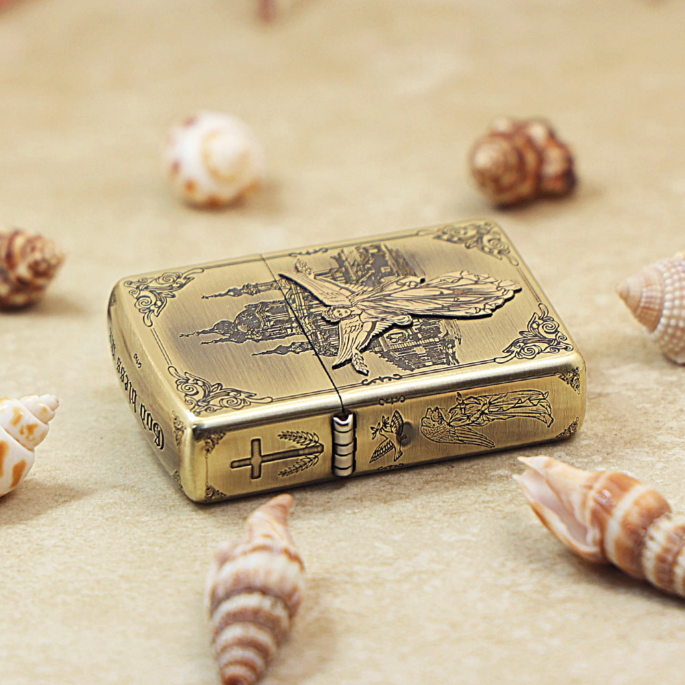 Zippo Heavy-duty Vintage Bronze 'Guardian Angel' - CC08