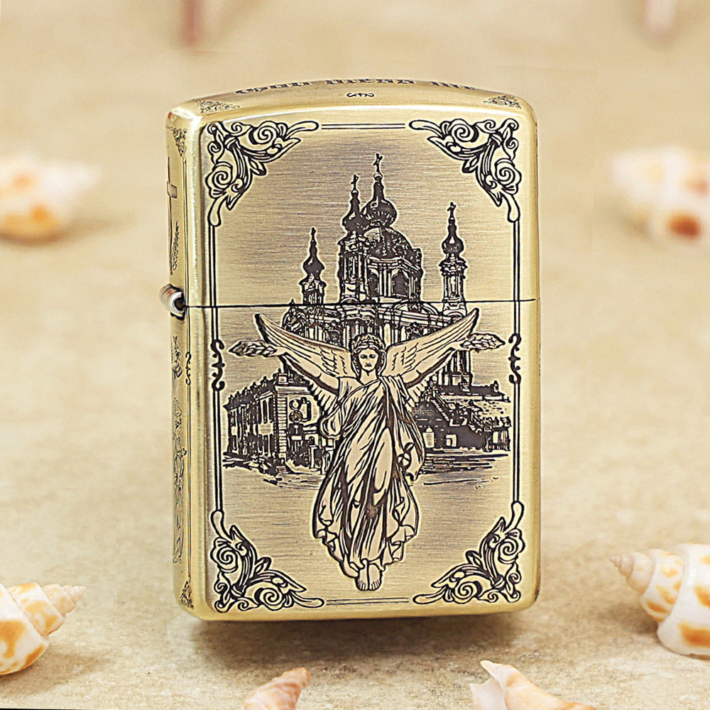 Zippo Heavy-duty Vintage Bronze 'Guardian Angel' - CC08