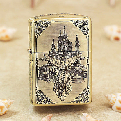 Zippo Heavy-duty Vintage Bronze 'Guardian Angel' - CC08