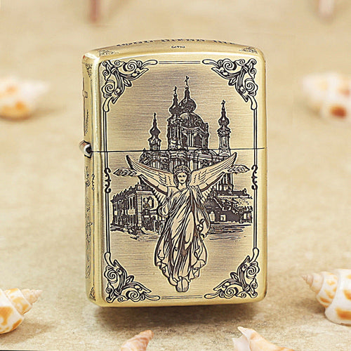 Zippo Heavy-duty Vintage Bronze 'Guardian Angel' - CC08