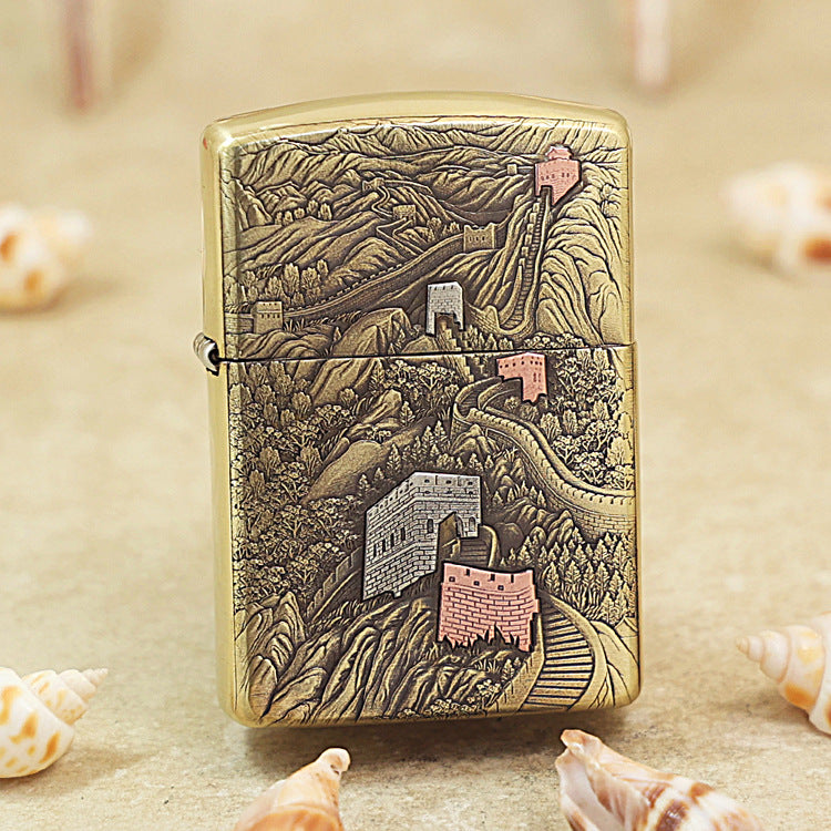Zippo Heavy-duty Vintage Bronze Majestic Great Wall - CC86