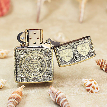Zippo Heavy-duty Vintage Bronze Nine Palaces Eight Trigrams - CC100