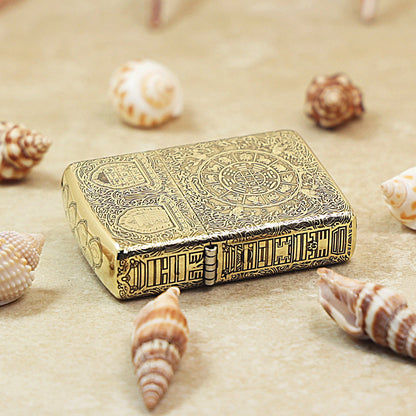 Zippo Heavy-duty Vintage Bronze Nine Palaces Eight Trigrams - CC100