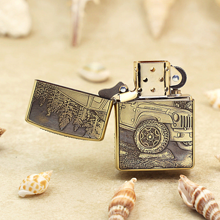 Zippo Heavy-duty Vintage Bronze 'Rubicon Forest Trail' - CC38
