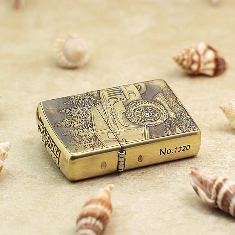 Zippo Heavy-duty Vintage Bronze 'Rubicon Forest Trail' - CC38