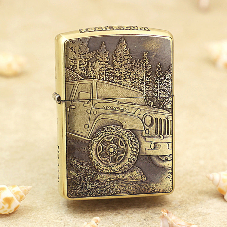 Zippo Heavy-duty Vintage Bronze 'Rubicon Forest Trail' - CC38