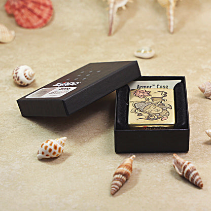 Zippo Heavy-duty Vintage Bronze Sleeping Bodhisattva - CC68