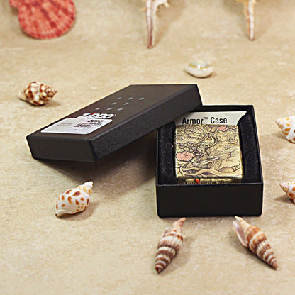 Zippo Heavy-duty Vintage Bronze Tang Lion and Beauty - CC76