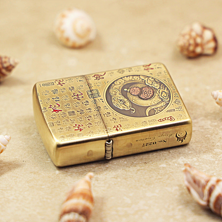 Zippo Heavy-duty Vintage Bronze 'Year of the Snake' - CC22