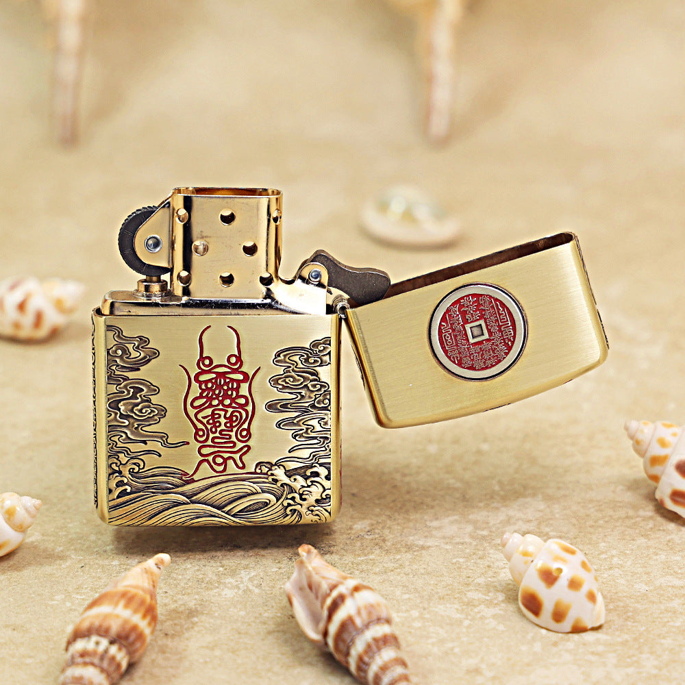Zippo Heavy-duty Vintage Bronze Zhenwu Emperor - CC66