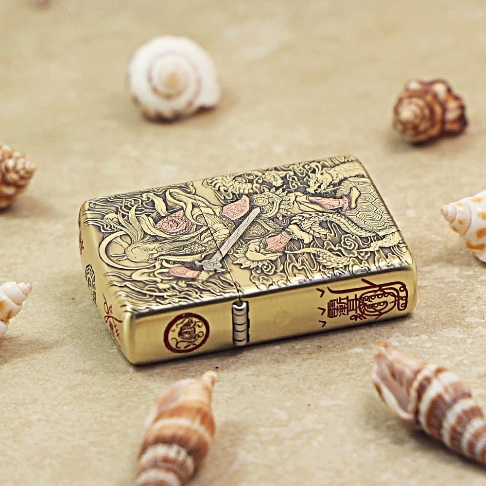 Zippo Heavy-duty Vintage Bronze Zhenwu Emperor - CC66