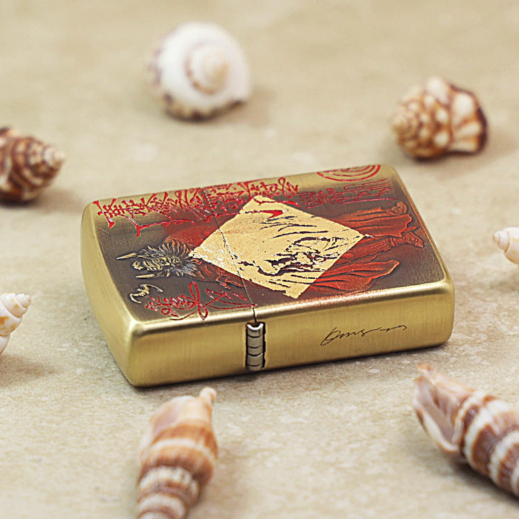 Zippo Heavy-duty Vintage Bronze Zhong Kui Exorcist - CC85