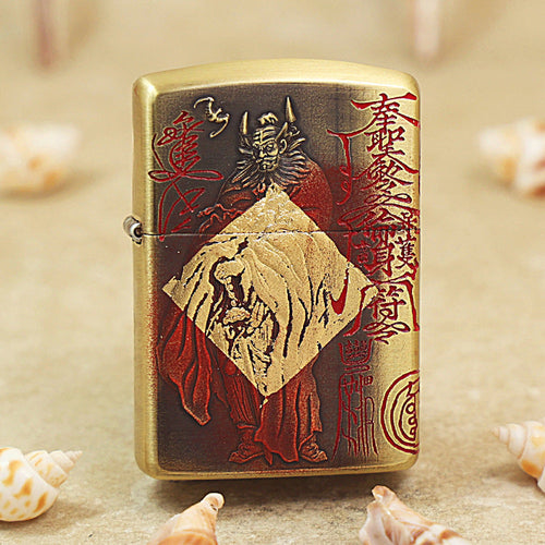 Zippo Heavy-duty Vintage Bronze Zhong Kui Exorcist - CC85