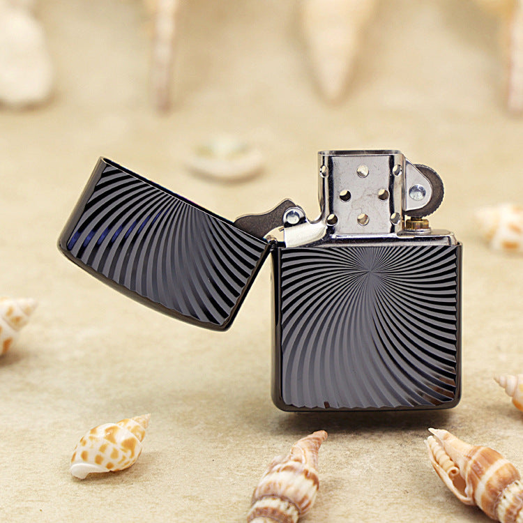 Zippo Heavy-duty Obsidian Ice Titanium Swirl - JP31