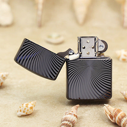Zippo Heavy-duty Obsidian Ice Titanium Swirl - JP31