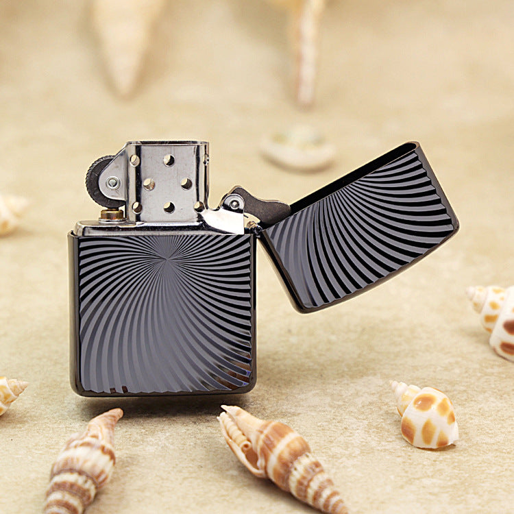 Zippo Heavy-duty Obsidian Ice Titanium Swirl - JP31