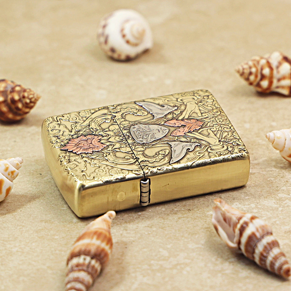 Zippo Heavy-duty Premium Shine Bronze Avalokitesvara Bodhisattva - CC69