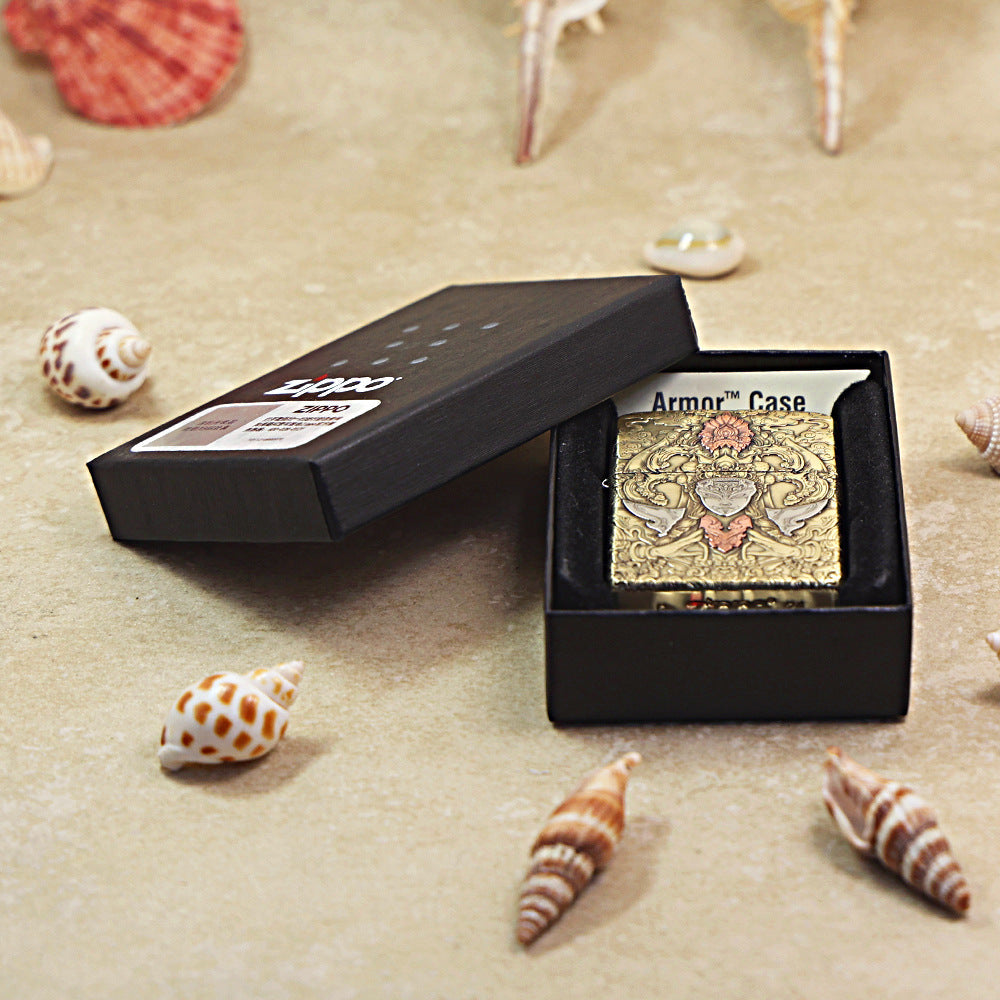 Zippo Heavy-duty Premium Shine Bronze Avalokitesvara Bodhisattva - CC69