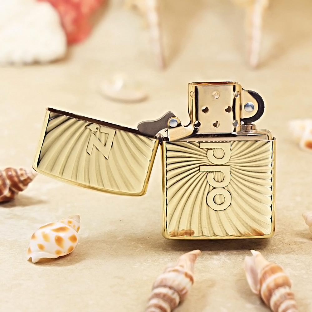 Zippo Heavy-duty Premium Shine Bronze Cyclone ZP Mark - CC55