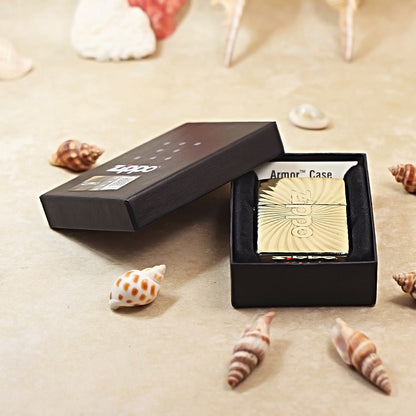 Zippo Heavy-duty Premium Shine Bronze Cyclone ZP Mark - CC55