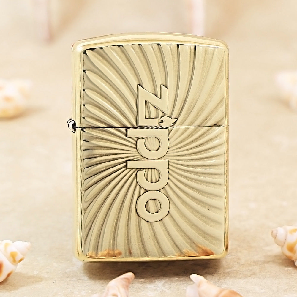 Zippo Heavy-duty Premium Shine Bronze Cyclone ZP Mark - CC55