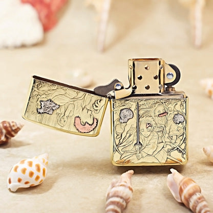 Zippo Heavy-duty Premium Shine Bronze 'Demon Slayer Corps' - CC42