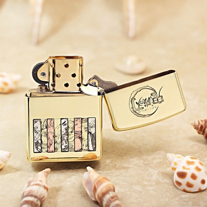 Zippo Heavy-duty Premium Shine Bronze 'Demon Slayer Corps' - CC42