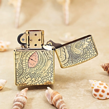 Zippo Heavy-duty Premium Shine Bronze 'Dragon Eye' - CC43
