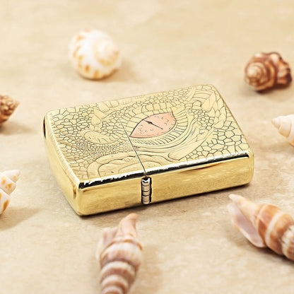 Zippo Heavy-duty Premium Shine Bronze 'Dragon Eye' - CC43