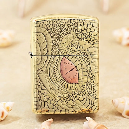 Zippo Heavy-duty Premium Shine Bronze 'Dragon Eye' - CC43