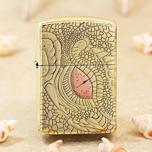 Zippo Heavy-duty Premium Shine Bronze 'Dragon Eye' - CC43