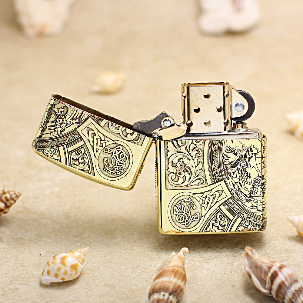 Zippo Heavy-duty Premium Shine Bronze Four Horsemen of Apocalypse - CC60