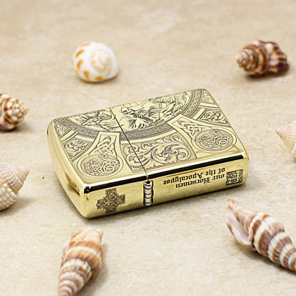 Zippo Heavy-duty Premium Shine Bronze Four Horsemen of Apocalypse - CC60
