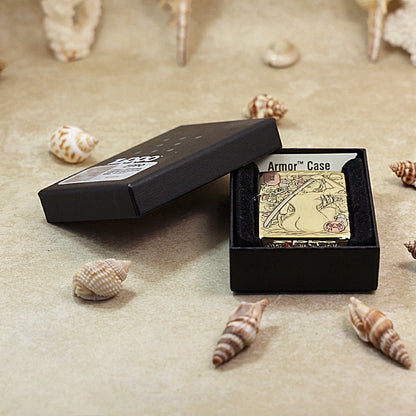 Zippo Heavy-duty Premium Shine Bronze Geisha Katana - CC62