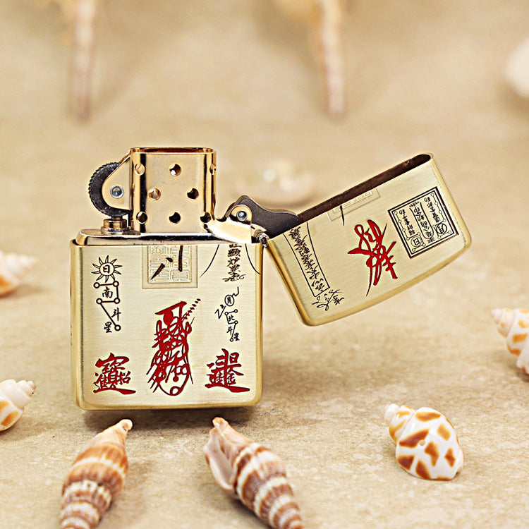 Zippo Heavy-duty Premium Shine Bronze God of Riches Zhao Gongming - CC82