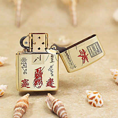 Zippo Heavy-duty Premium Shine Bronze God of Riches Zhao Gongming - CC82