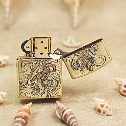 Zippo Heavy-duty Premium Shine Bronze Imperial Door God - CC67