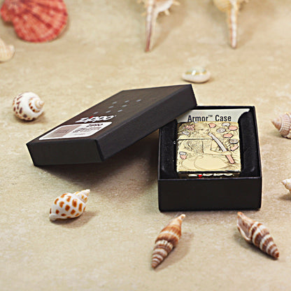 Zippo Heavy-duty Premium Shine Bronze 'Katana Ronin' - CC04