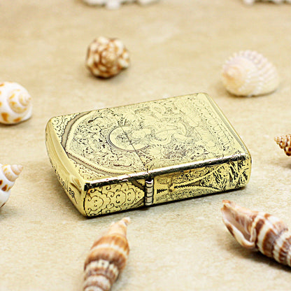 Zippo Heavy-duty Premium Shine Bronze 'White Tara Bodhisattva' - CC39